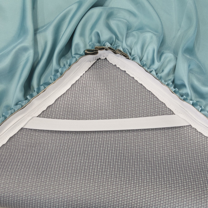 91家纺网 家纺一手货源 找家纺 恋尚 2025新款可拆卸床裙款冰藤凉席 冰藤床裙凉席- 柏姬水绿(控价198起)