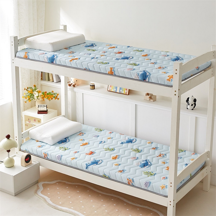 91家纺网 家纺一手货源 找家纺 寐珂家纺 2025A类针织棉记忆棉床垫 海底世界