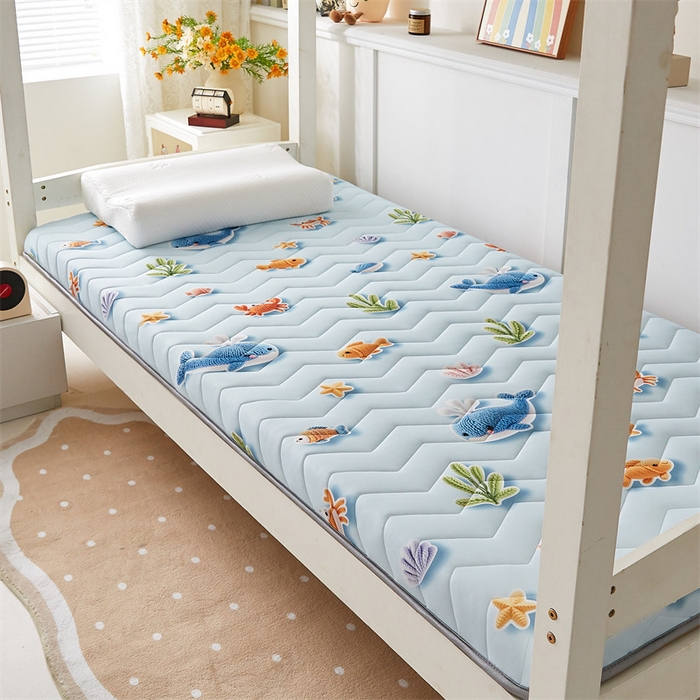 91家纺网 家纺一手货源 找家纺 寐珂家纺 2025A类针织棉记忆棉床垫 海底世界