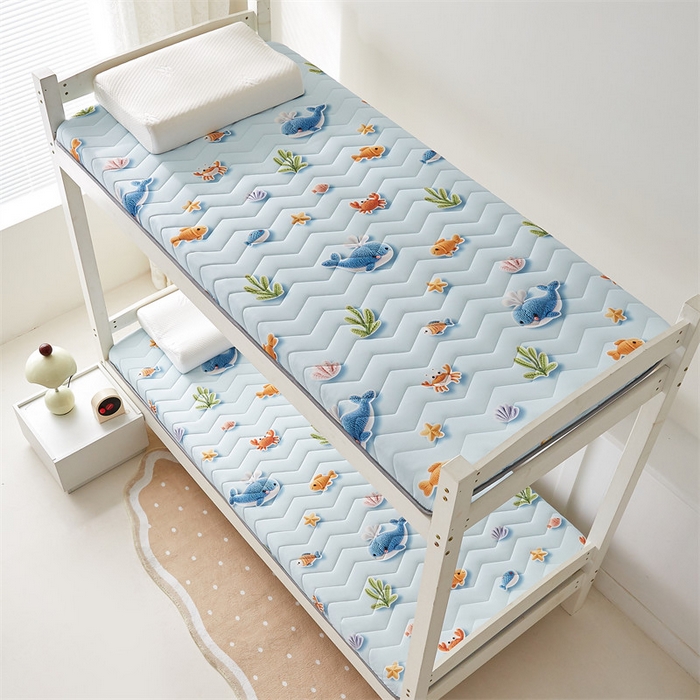 91家纺网 家纺一手货源 找家纺 寐珂家纺 2025A类针织棉记忆棉床垫 海底世界