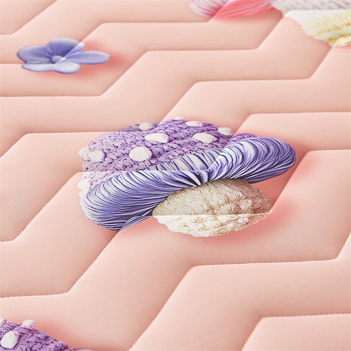 91家纺网 家纺一手货源 找家纺 寐珂家纺 2025A类针织棉记忆棉床垫 奇幻蘑菇