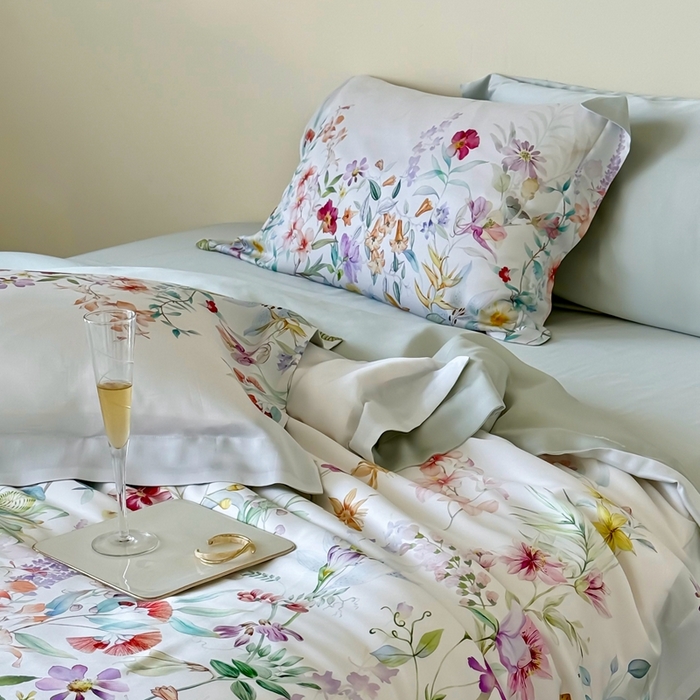 91家纺网 家纺一手货源 找家纺 馨蕊家居 2025新款80SLF奥地利兰精天丝四件套-知否系列 知否-氧气绿