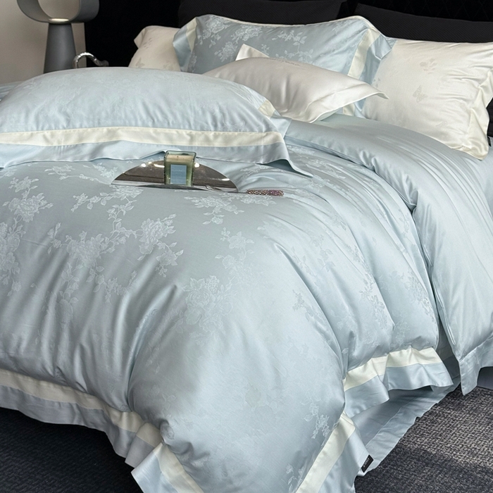 91家纺网 家纺一手货源 找家纺 （总）馨蕊家居 2025新款LF兰精天丝棉四件套-若兰