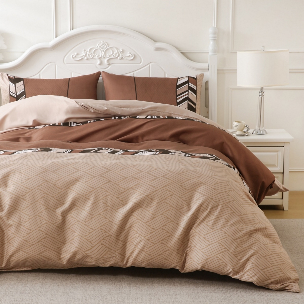 91家纺网 家纺一手货源 找家纺 子不语家纺2025新款跨境外贸 大版印花三件套亚马逊Temu速卖 通Shein沃尔玛专供 88条纹简约