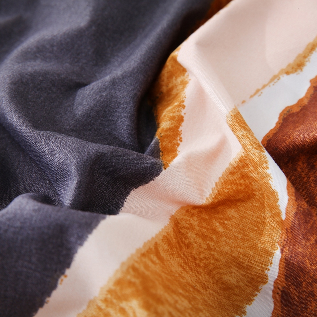 91家纺网 家纺一手货源 找家纺 子不语家纺2025新款跨境外贸 大版印花三件套亚马逊Temu速卖 通Shein沃尔玛专供 99几何竖纹