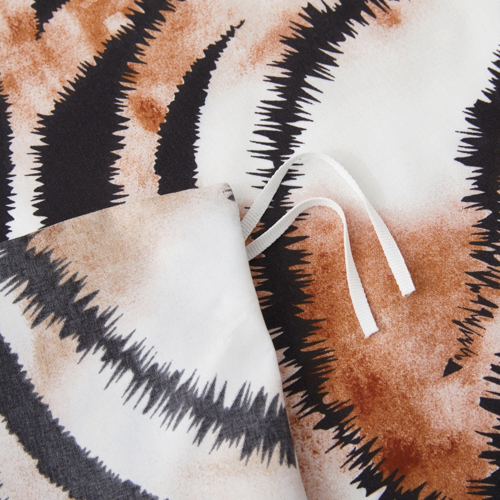 91家纺网 家纺一手货源 找家纺 子不语家纺2025新款跨境外贸 大版印花三件套亚马逊Temu速卖 通Shein沃尔玛专供 72老虎花纹