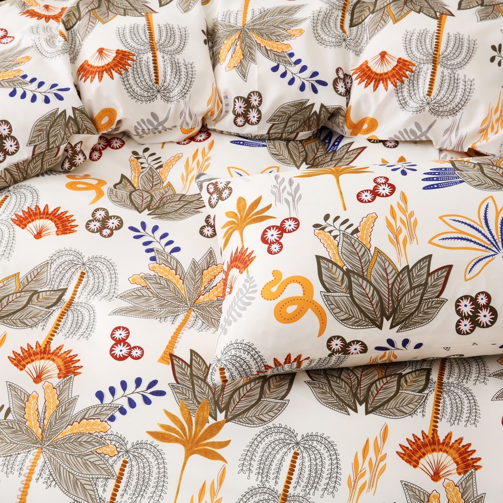 91家纺网 家纺一手货源 找家纺 子不语家纺2025新款跨境外贸 大版印花三件套亚马逊Temu速卖 通Shein沃尔玛专供 83热带丛林