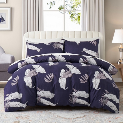 91家纺网 家纺一手货源 找家纺 子不语家纺2025新款跨境外贸 大版印花三件套亚马逊Temu速卖 通Shein沃尔玛专供 80羽毛