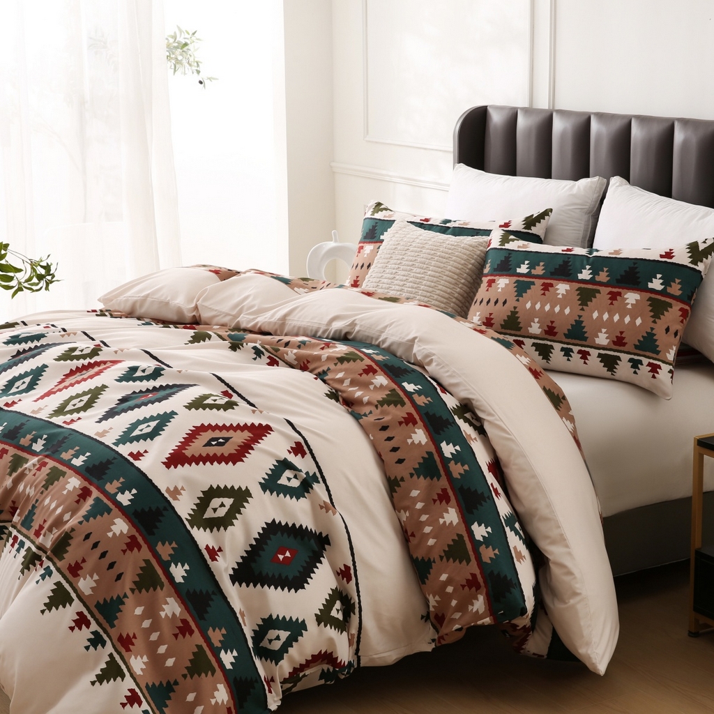 91家纺网 家纺一手货源 找家纺 子不语家纺2025新款跨境外贸 大版印花三件套亚马逊Temu速卖 通Shein沃尔玛专供 82部落