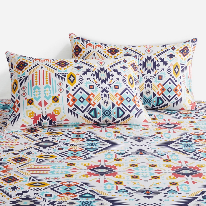 91家纺网 家纺一手货源 找家纺 子不语家纺2025新款跨境外贸 大版印花三件套亚马逊Temu速卖 通Shein沃尔玛专供 67波西米亚彩色