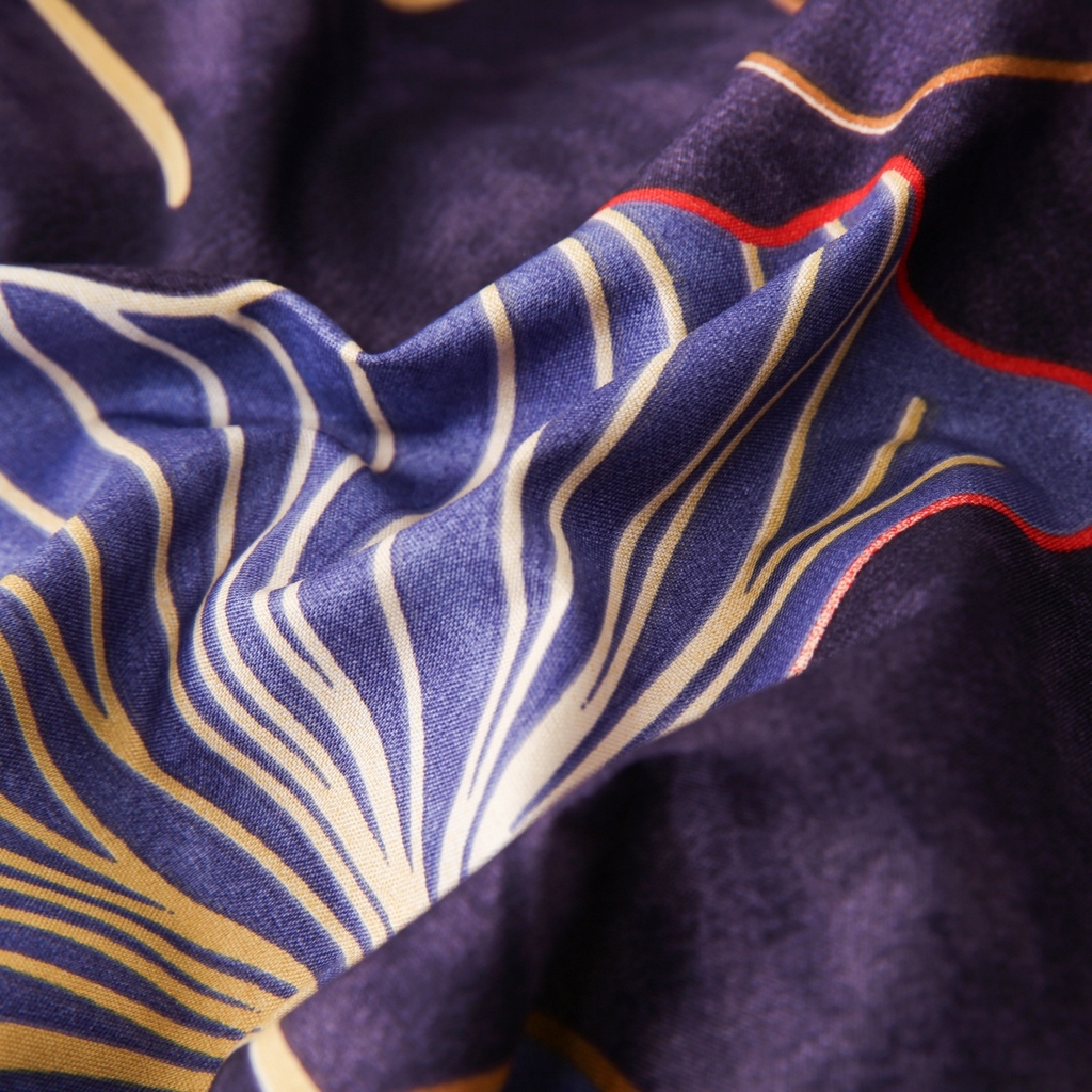 91家纺网 家纺一手货源 找家纺 子不语家纺2025新款跨境外贸 大版印花三件套亚马逊Temu速卖 通Shein沃尔玛专供 85杏叶