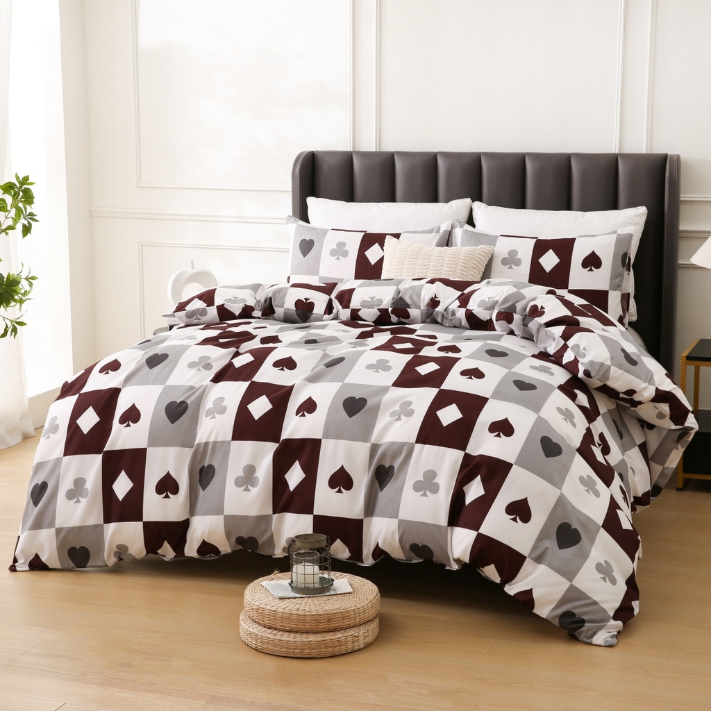 91家纺网 家纺一手货源 找家纺 子不语家纺2025新款跨境外贸 大版印花三件套亚马逊Temu速卖 通Shein沃尔玛专供 87扑克