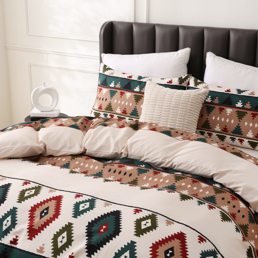 91家纺网 家纺一手货源 找家纺 子不语家纺2025新款跨境外贸 大版印花三件套亚马逊Temu速卖 通Shein沃尔玛专供 82部落