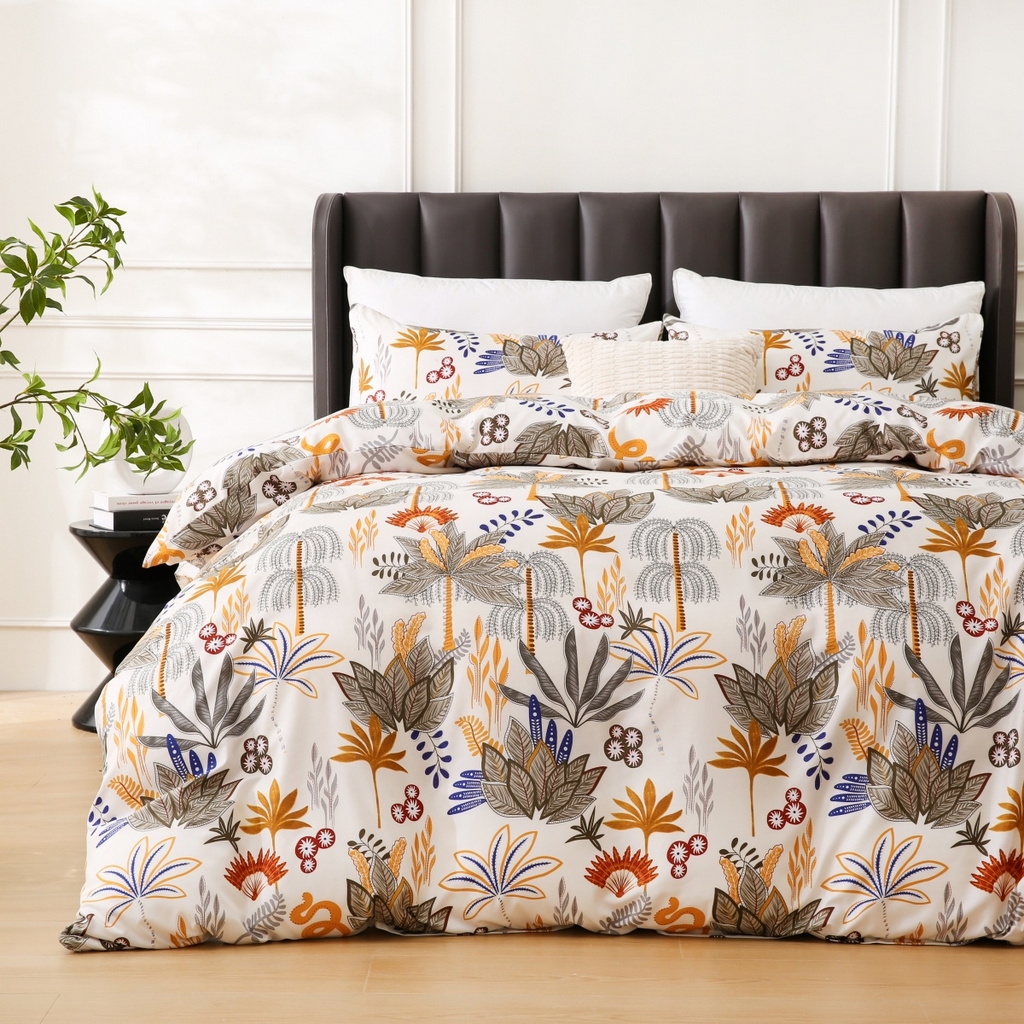 91家纺网 家纺一手货源 找家纺 子不语家纺2025新款跨境外贸 大版印花三件套亚马逊Temu速卖 通Shein沃尔玛专供 83热带丛林