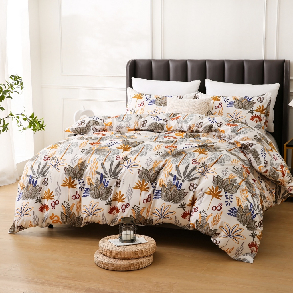 91家纺网 家纺一手货源 找家纺 子不语家纺2025新款跨境外贸 大版印花三件套亚马逊Temu速卖 通Shein沃尔玛专供 83热带丛林