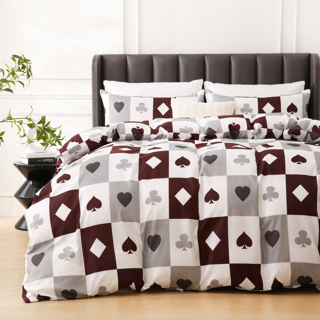 91家纺网 家纺一手货源 找家纺 子不语家纺2025新款跨境外贸 大版印花三件套亚马逊Temu速卖 通Shein沃尔玛专供 87扑克