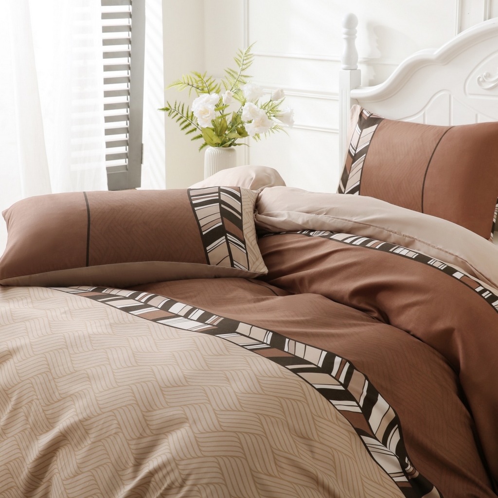 91家纺网 家纺一手货源 找家纺 子不语家纺2025新款跨境外贸 大版印花三件套亚马逊Temu速卖 通Shein沃尔玛专供 88条纹简约