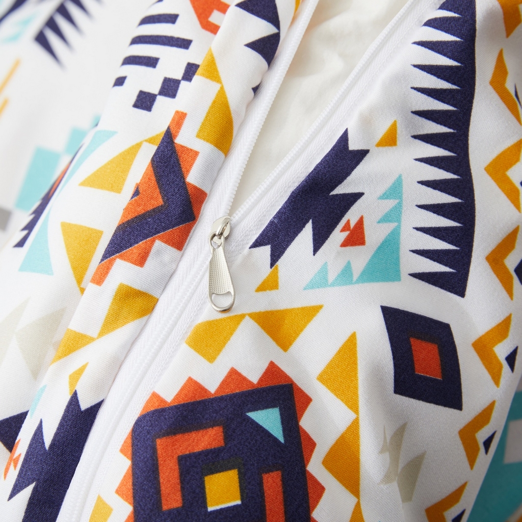 91家纺网 家纺一手货源 找家纺 子不语家纺2025新款跨境外贸 大版印花三件套亚马逊Temu速卖 通Shein沃尔玛专供 67波西米亚彩色