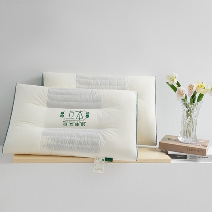 91家纺网 家纺一手货源 找家纺 （总）金牛枕芯 2025新款全棉草本双效枕护颈决明子荞麦枕芯枕头草本枕头