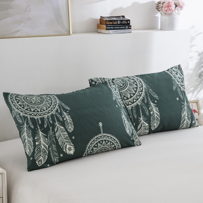 91家纺网 家纺一手货源 找家纺 （总）子不语家纺 2025新款跨境外贸 大版印花床笠款三件套亚马逊Temu速卖 通Shein沃尔玛专供