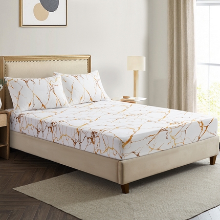 91家纺网 家纺一手货源 找家纺 （总）子不语家纺 2025新款跨境外贸 大版印花床笠款三件套亚马逊Temu速卖 通Shein沃尔玛专供