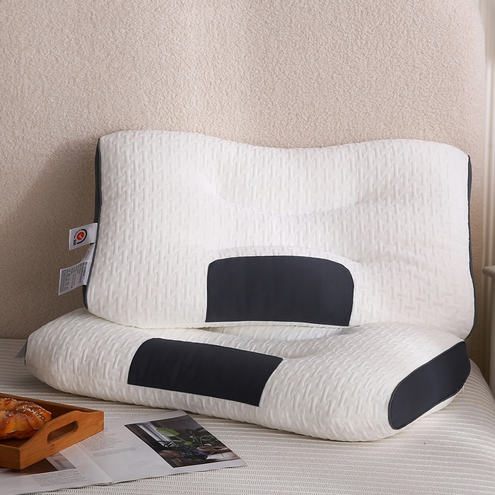 91家纺网 家纺一手货源 找家纺 （总）佳尚枕芯 2025新款针织棉枕头枕芯SPA护颈枕3D双拼针织棉护颈枕