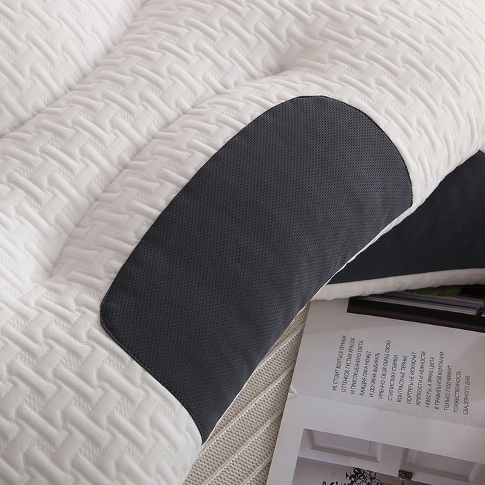 91家纺网 家纺一手货源 找家纺 佳尚枕芯 2025新款针织棉枕头枕芯SPA护颈枕3D双拼针织棉护颈枕 大豆针织枕 48x74cm/只 低枕