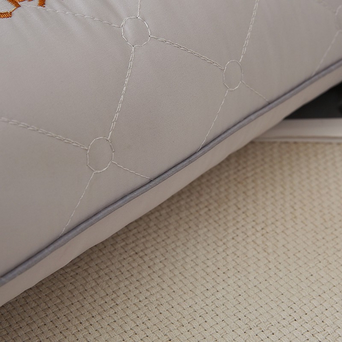 91家纺网 家纺一手货源 找家纺 佳尚枕芯 2025新款压光磨毛决明子乳胶枕枕头枕芯 灰色 48x74cm/只 低枕