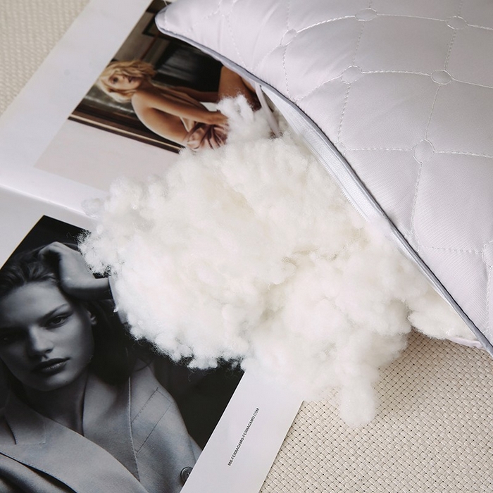 91家纺网 家纺一手货源 找家纺 佳尚枕芯 2025新款压光磨毛决明子乳胶枕枕头枕芯 灰色 48x74cm/只 中枕