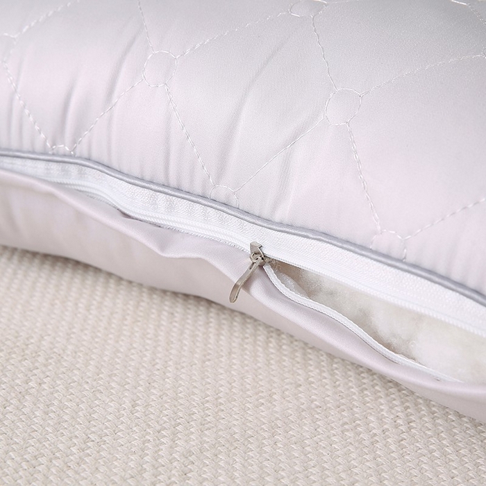 91家纺网 家纺一手货源 找家纺 佳尚枕芯 2025新款压光磨毛决明子乳胶枕枕头枕芯 灰色 48x74cm/只 高枕