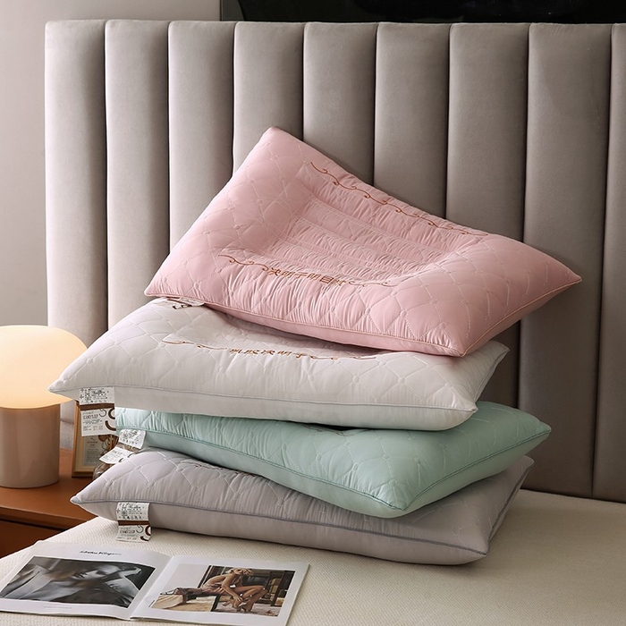 佳尚枕芯 2025新款压光磨毛决明子乳胶枕枕头枕芯 组合图 48x74cm/只 高枕