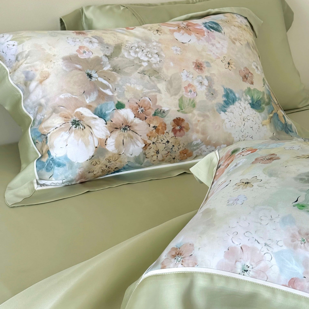 91家纺网 家纺一手货源 找家纺 （总）馨蕊家居 2025新款80SLF奥地利兰精天丝夏被四件套-朵美