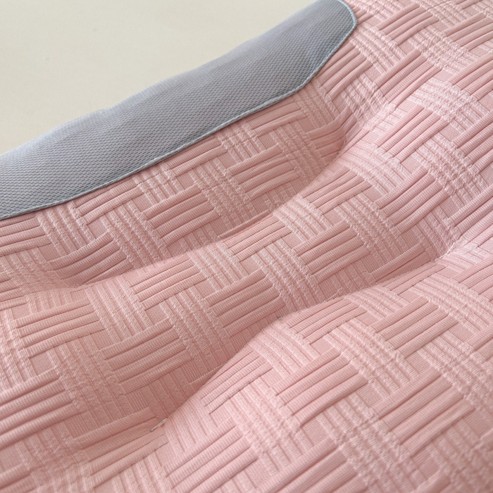 91家纺网 家纺一手货源 找家纺 佳尚枕芯 2025新款枕芯云感华夫格按摩SPA枕头跨境爆款枕芯家用枕头枕芯 华夫格按摩枕-粉色 48x74cm/只 中枕