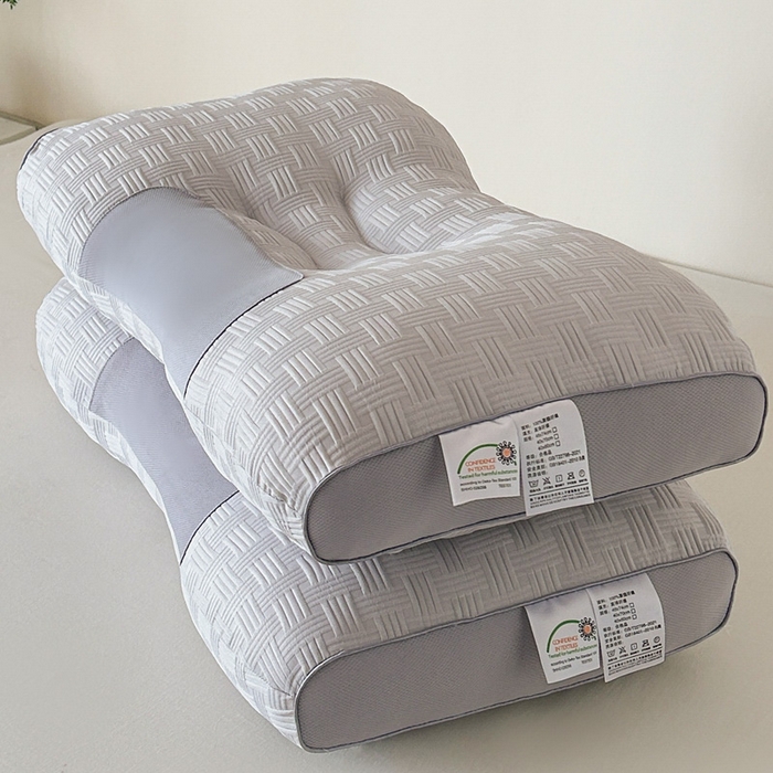 91家纺网 家纺一手货源 找家纺 佳尚枕芯 2025新款枕芯云感华夫格按摩SPA枕头跨境爆款枕芯家用枕头枕芯 华夫格按摩枕-灰色 48x74cm/只 低枕