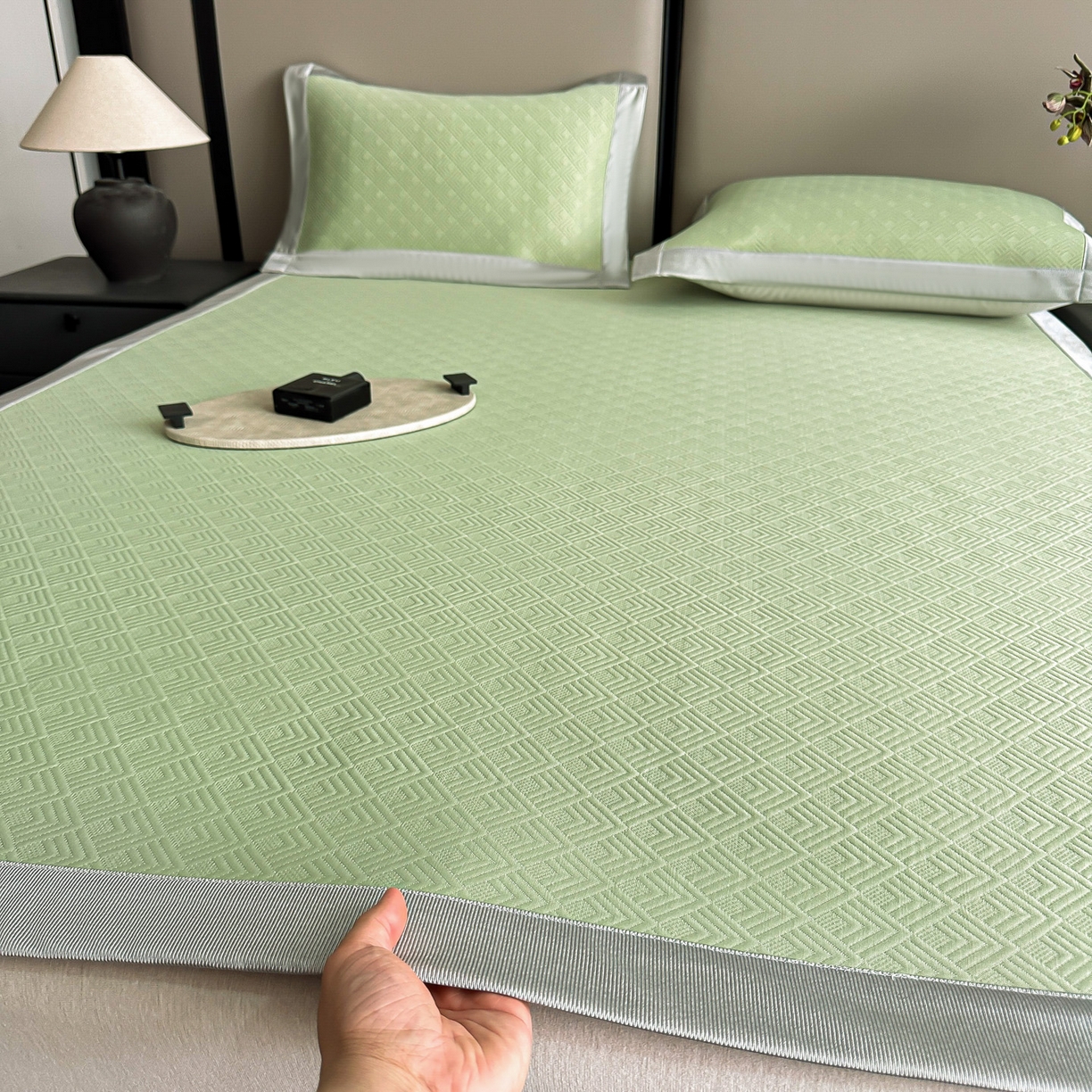 91家纺网 家纺一手货源 找家纺 （总）紫碧螺2025新款冰丝复合加厚软床垫