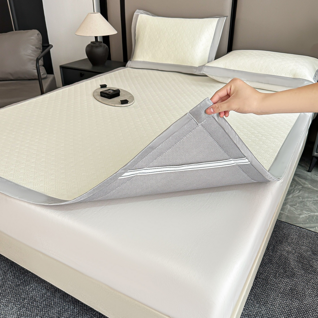 91家纺网 家纺一手货源 找家纺 （总）紫碧螺2025新款冰丝复合加厚软床垫