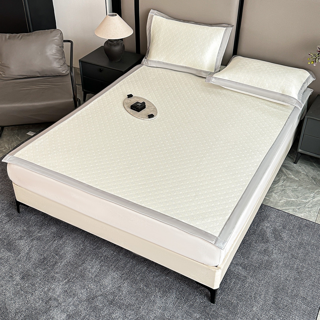 91家纺网 家纺一手货源 找家纺 （总）紫碧螺2025新款冰丝复合加厚软床垫