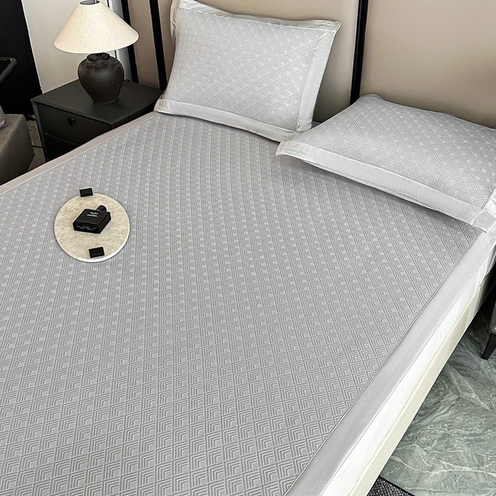 91家纺网 家纺一手货源 找家纺 紫碧螺2025新款冰丝复合加厚软床垫 银灰色