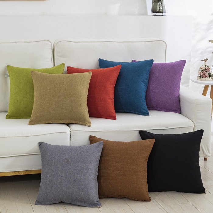 91家纺网 家纺一手货源 找家纺 （总）雅晨枕芯 2025新款现代简约竹节麻抱枕居家靠垫抱枕套