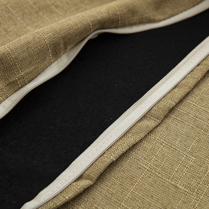 91家纺网 家纺一手货源 找家纺 雅晨枕芯 2025新款现代简约竹节麻抱枕居家靠垫抱枕套 深卡其