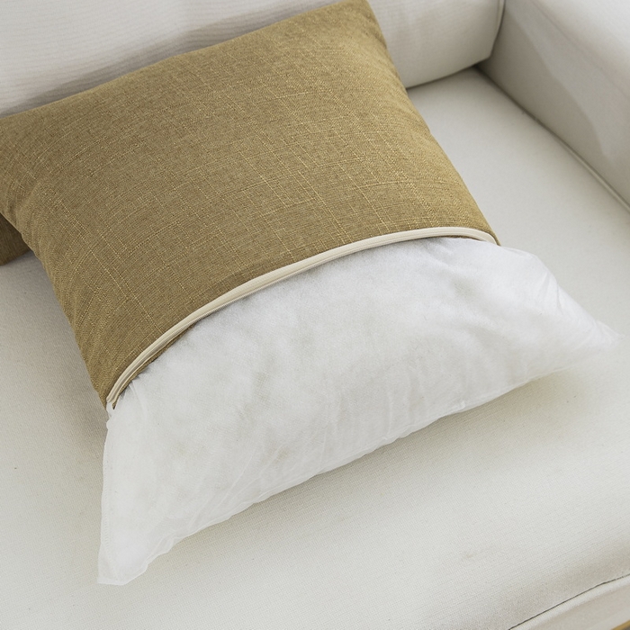 91家纺网 家纺一手货源 找家纺 雅晨枕芯 2025新款现代简约竹节麻抱枕居家靠垫抱枕套 深卡其