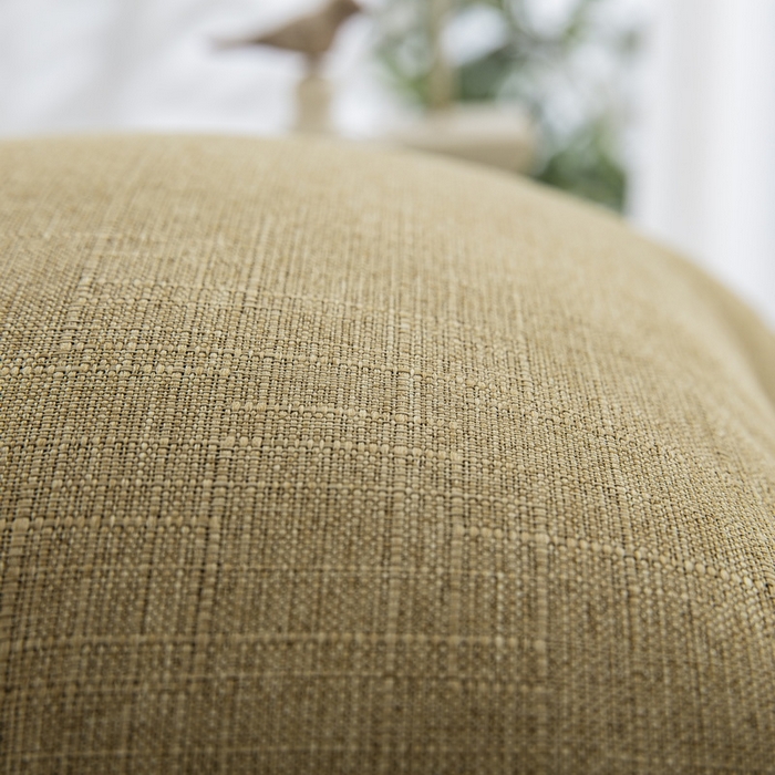 91家纺网 家纺一手货源 找家纺 雅晨枕芯 2025新款现代简约竹节麻抱枕居家靠垫抱枕套 深卡其