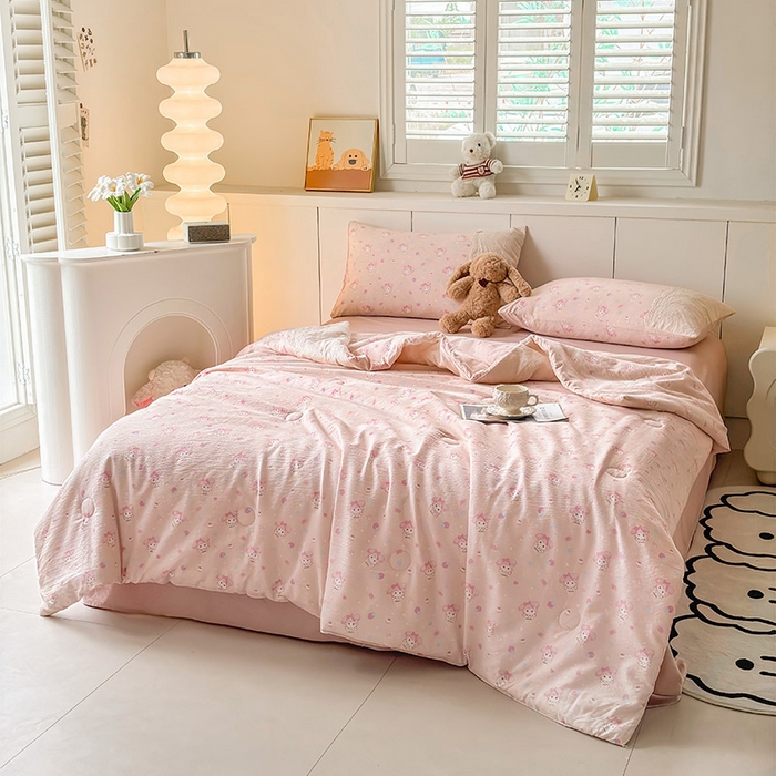 91家纺网 家纺一手货源 找家纺 （总）一霖家纺 2025新款A类云感双层纱夏被夏凉被空调被