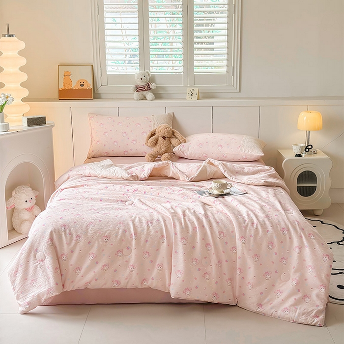 91家纺网 家纺一手货源 找家纺 （总）一霖家纺 2025新款A类云感双层纱夏被夏凉被空调被