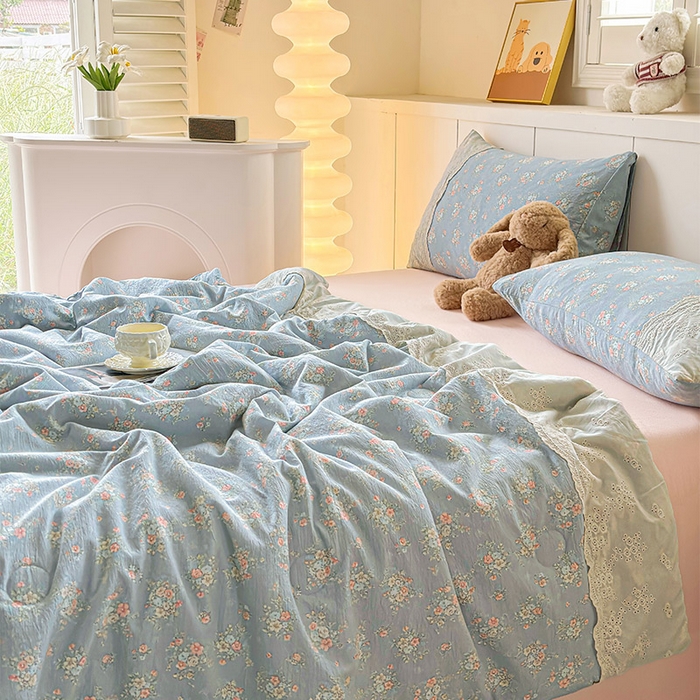 一霖家纺 2025新款A类云感双层纱夏被夏凉被空调被 牧夏