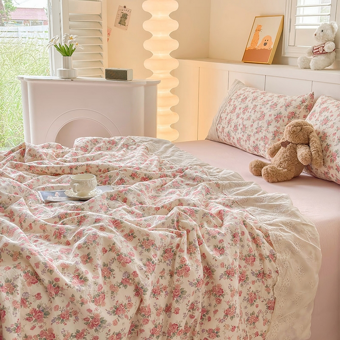 一霖家纺 2025新款A类云感双层纱夏被夏凉被空调被 挽江