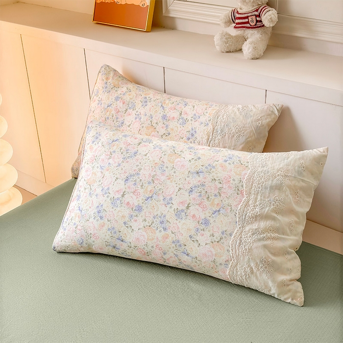 91家纺网 家纺一手货源 找家纺 一霖家纺 2025新款A类云感双层纱夏被夏凉被空调被 夏末玫瑰