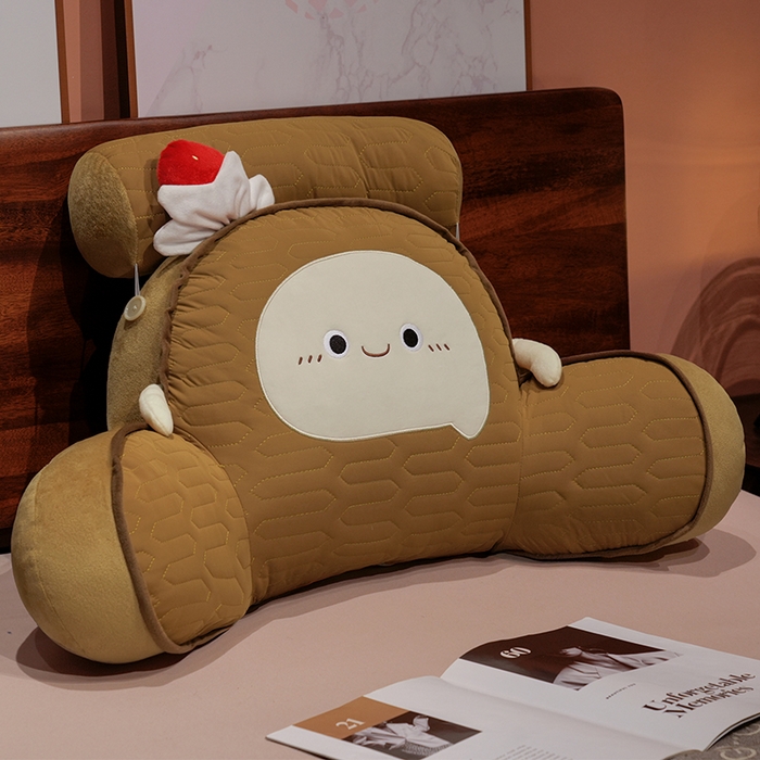 91家纺网 家纺一手货源 找家纺 （总）仟亿莱 2025新款瑞士卷蛋糕乳胶拥抱式腰靠