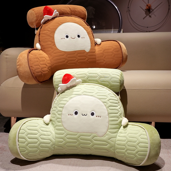 91家纺网 家纺一手货源 找家纺 （总）仟亿莱 2025新款瑞士卷蛋糕乳胶拥抱式腰靠