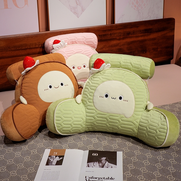 91家纺网 家纺一手货源 找家纺 （总）仟亿莱 2025新款瑞士卷蛋糕乳胶拥抱式腰靠